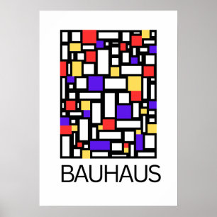 Art of Bauhaus Minimalist Modern Design Poster