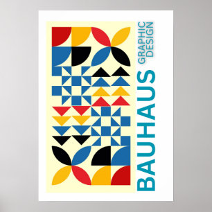 Art of Bauhaus Minimalist Modern Design Poster