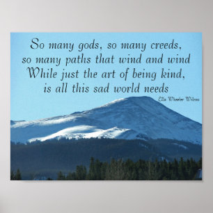 Art of being kind poster