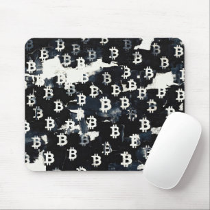 Art of Bitcoin (BW #6) oil painting Mouse Pad