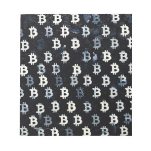 Art of Bitcoin (BW #7) oil painting Notepad