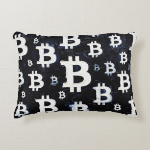 Art of Bitcoin (BW-A) oil painting Decorative Cushion