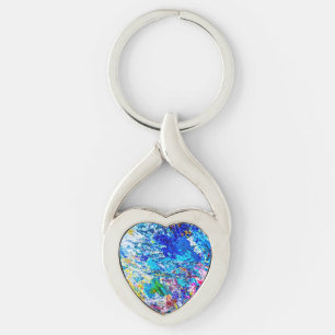 Art of colour palette key ring