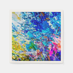 Art of colour palette napkin