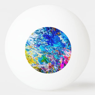 Art of colour palette ping pong ball