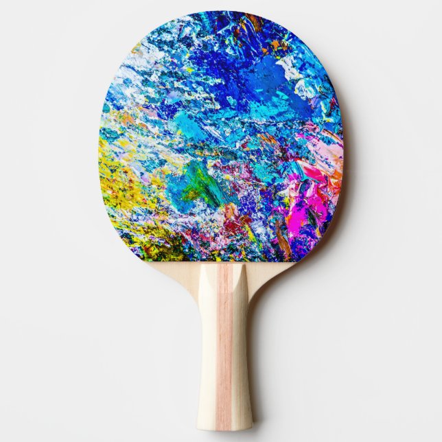 Art of colour palette ping pong paddle (Back)