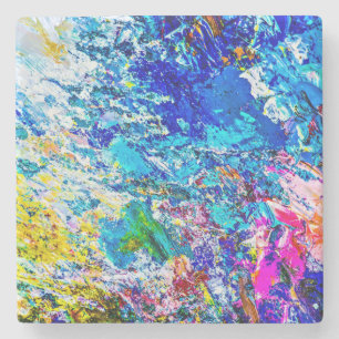 Art of colour palette stone coaster