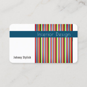 Art of colours stripes lines pattern cover business card