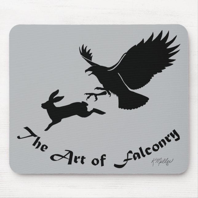 Art of Falconry - Red Tail Hawk Mouse Pad (Front)