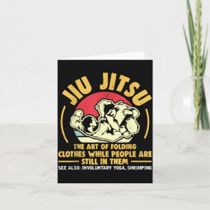 Art of Folding Clothes BJJ Brazilian Jiu Jitsu MMA Card