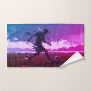 "Art of Football" (Style 3) Oil Painting Hand Towel