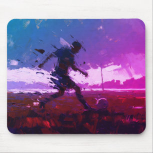 "Art of Football" (Style 3) Oil Painting Mouse Pad