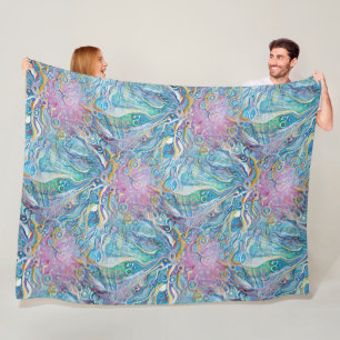Art of Image Abstraction - seamless pattern 4 Fleece Blanket