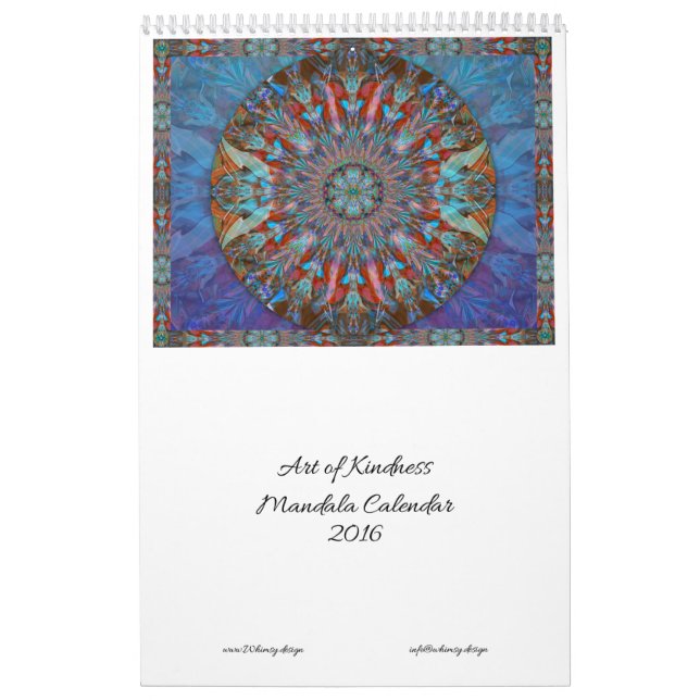 Art of Kindness Mandala Calendar 2016 (Cover)