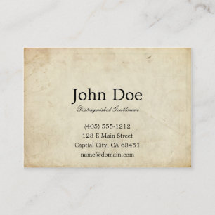 Art of Manliness Calling Card