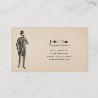 Art of Manliness Victorian Gentleman Business Card