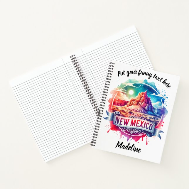 Art of New Mexico's beautiful landscapes Notebook (Inside)