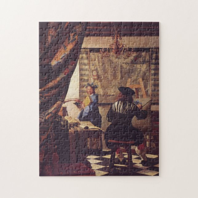 Art Of Painting by Johannes Vermeer Jigsaw Puzzle (Vertical)