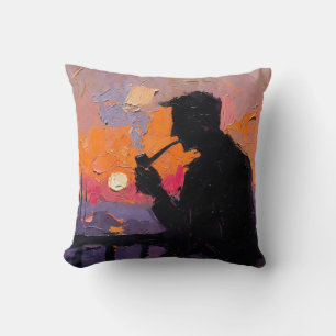 Art of Pipe (Balcony #1) oil painting Cushion