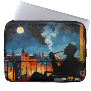 Art of Pipe (Balcony #2) oil painting Laptop Sleeve