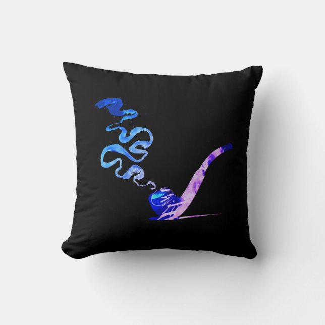Art of Pipe Smoking (Miami: Black + White) Cushion (Front)