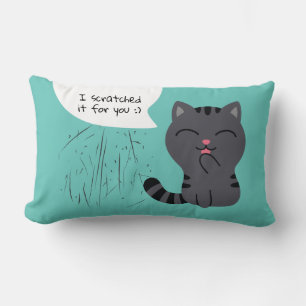 Art of Scratching Illustration Lumbar Cushion