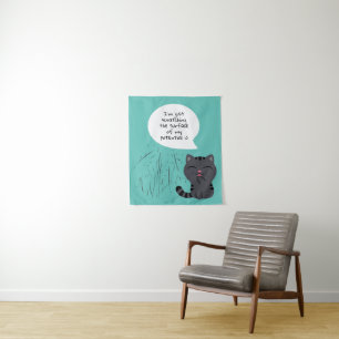 Art of Scratching Illustration Tapestry