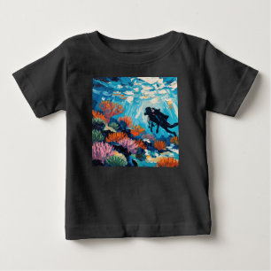 Art of Scuba Diving (#2) oil painting Baby T-Shirt