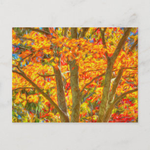 Art Of Sleepy Hollow Autumn Postcard