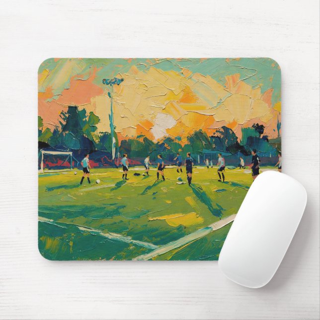Art of Soccer (#2) Mouse Pad (With Mouse)