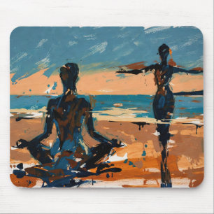 Art of Yoga (#3) oil painting Mouse Pad