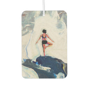 Art of Yoga: Balanced Beauty (Oil Painting No. 1) Car Air Freshener