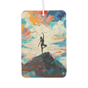 Art of Yoga: Balanced Beauty (Oil Painting No. 2) Car Air Freshener