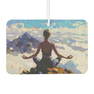 Art of Yoga: Balanced Beauty (Oil Painting No. 5) Car Air Freshener
