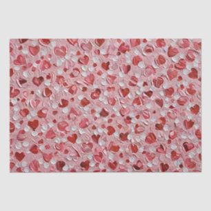 Art Oil Heart Design Print Tissue Paper