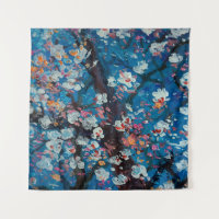 Art oil painting, cherry blossom flower, abstract,