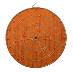 Art orange forest dartboard