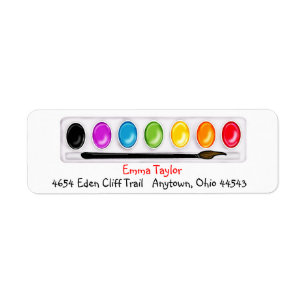 Art paint ing Return Address Labels