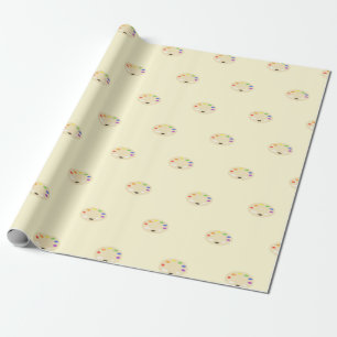Art Paint Palette Pattern  Wrapping Paper