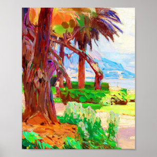 Art painting by Carl Moll  Poster