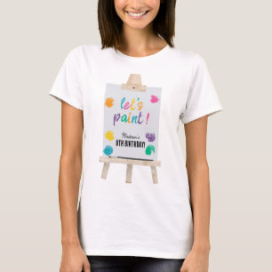 Art Painting Craft Artist Paint Birthday Theme Mum T-Shirt
