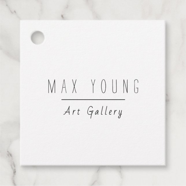 Art Painting Gallery Hang Tags, Price Tags (Front)