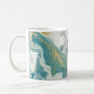 Art, painting- Natural grey colour: metallic, silv Coffee Mug