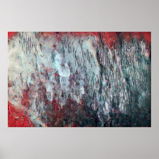 Art painting texture background. Abstract colourfu Poster (Front)