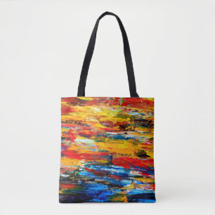 Art painting with palette knifemasterpiece,paintin tote bag