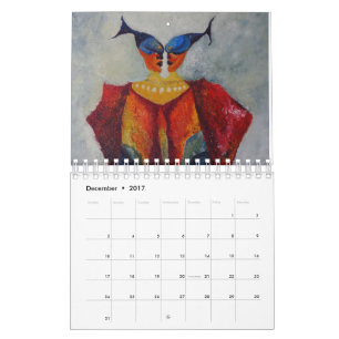Art Paintings Abstract Decorative Calendar