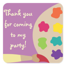 Art Palette Stickers - Purple