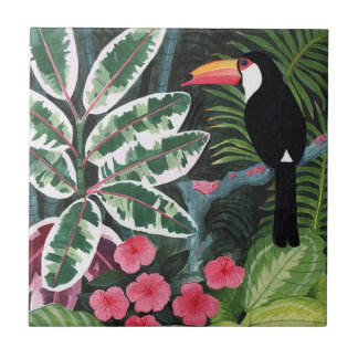 art palm leaf tiles