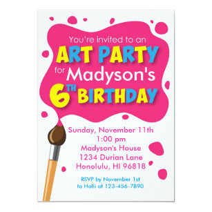6th birthday invitations zazzle com au