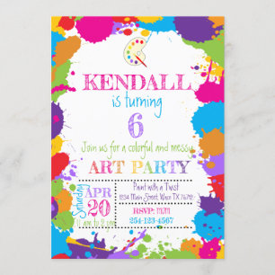 Art Party Invitation